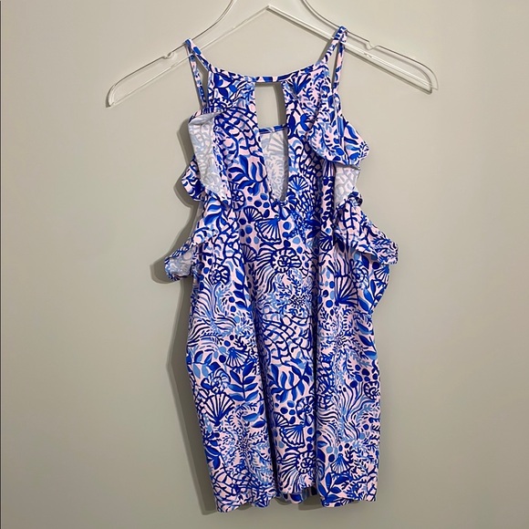 Lilly Pulitzer Billie Top in High Tides Good Vibes Size Large - Picture 3 of 3